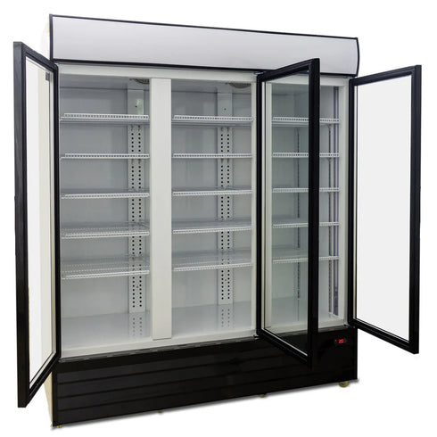AG 1500L Triple Door Upright Display Fridge - Glass Door - CU1500TNG