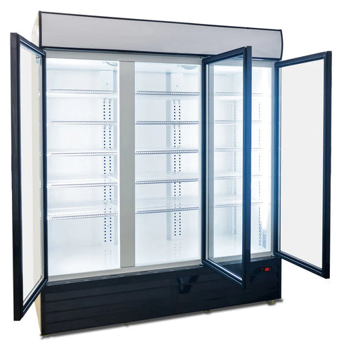 AG 1500L Triple Door Upright Display Fridge - Glass Door - CU1500TNG