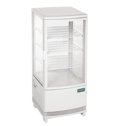 Polar C-Series Energy Efficient Curved Door Display Fridge White 86Ltr CX576-A