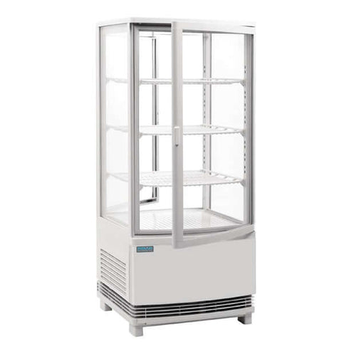 Polar C-Series Energy Efficient Curved Door Display Fridge White 86Ltr CX576-A