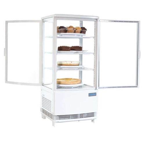 Polar C-Series Energy Efficient Curved Door Display Fridge White 86Ltr CX576-A