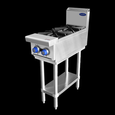 Cookrite 2 Burner Cook Top and Stand AT80G2B-F