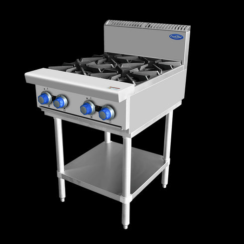 Cookrite 4 Burner Cook Top and Stand AT80G4B-F