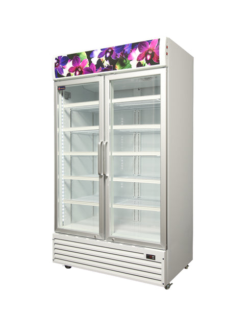 Crusader 2 Glass Door Flower Display Fridge 1000Ltr - CCE1130Flower