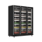 Exquisite Three Glass Doors Upright Display Fridge – Black - DC1100