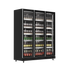 Exquisite Three Glass Doors Upright Display Fridge – Black - DC1100