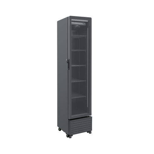Exquisite One Glass Doors Upright Display Refrigerators – Black - DC230