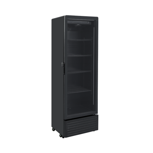 Exquisite One Glass Doors Upright Display Refrigerators – Black - DC360