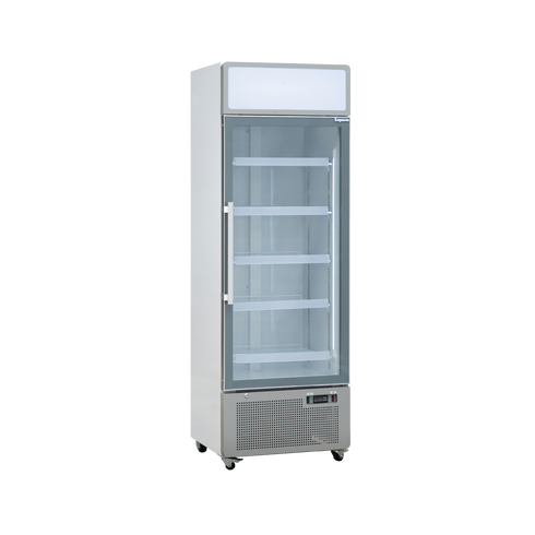 Exquisite One Glass Door Upright Display Refrigerators – White - DC440P