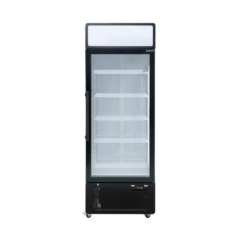 Exquisite One Glass Door Upright Display Refrigerators – Black - DC440PB