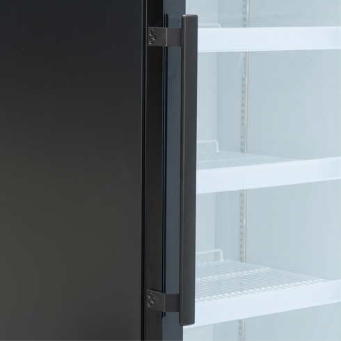 Exquisite One Glass Door Upright Display Refrigerators – Black - DC440PB