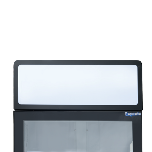 Exquisite One Glass Door Upright Display Refrigerators – Black - DC440PB