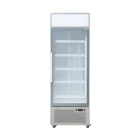 Exquisite One Glass Door Upright Display Refrigerators – White - DC440P