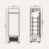 Exquisite One Glass Door Upright Display Refrigerators – Black - DC440PB