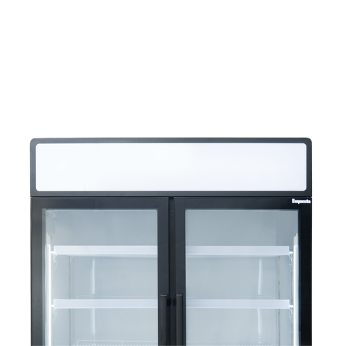 Exquisite Two Glass Door Upright Display Refrigerators 850L – Black - DC880PB
