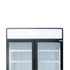Exquisite Two Glass Door Upright Display Refrigerators 850L – Black - DC880PB
