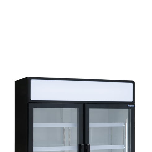 Exquisite Two Glass Door Upright Display Refrigerators 850L – Black - DC880PB