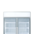Exquisite Two Glass Door Upright Display Refrigerators – White - DC1010P