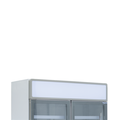 Exquisite Two Glass Door Upright Display Refrigerators – White - DC1010P