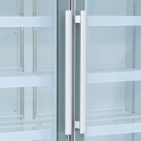 Exquisite Two Glass Door Upright Display Refrigerators – White - DC1010P