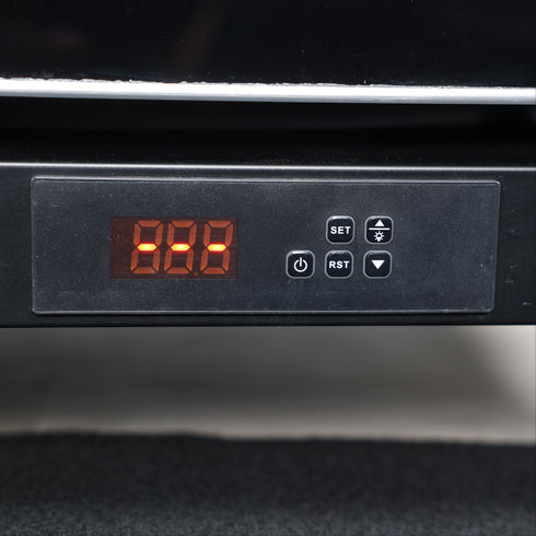 Exquisite Two Glass Doors Upright Display Fridge – Black - DC700