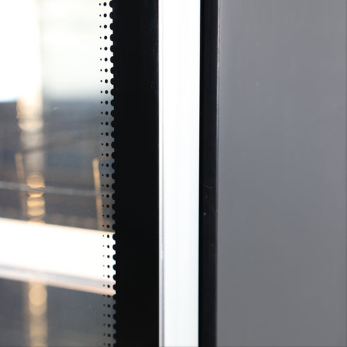 Exquisite Two Glass Doors Upright Display Fridge – Black - DC700