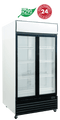 Exquisite Double Door Upright Display Fridge 1000 Litres - DC1000P