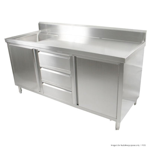 FED Cabinet with Left Sink SC-6-1800L-H