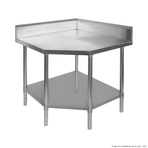 FED Corner Workbench with 100mm Splashback 0900-6-WBCB/H