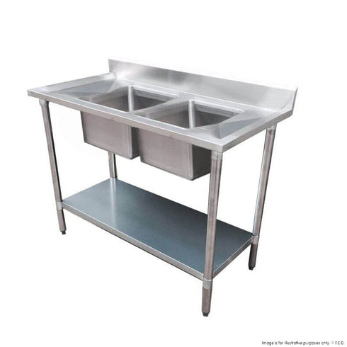 FED Double Sink Bench Centre 1200-6-DSBC