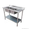 FED Double Sink Bench Left Handed 1500-6-DSBL