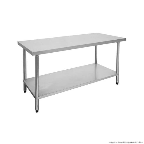 FED Economic 304 Grade Stainless Steel Table 1200-6-WB