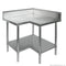 FED Economic Corner Workbench,100mm Splashback & Undershelf 0900-7-WBCB