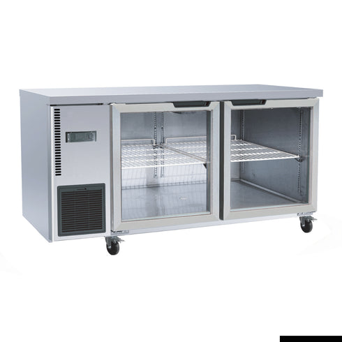 FED Glass Door Workbench Fridge - TL1500TNG
