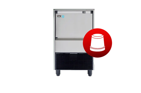 SKOPE Self-Contained Ice Cube Maker with Drain Pump - Gala NG60 A DP R290