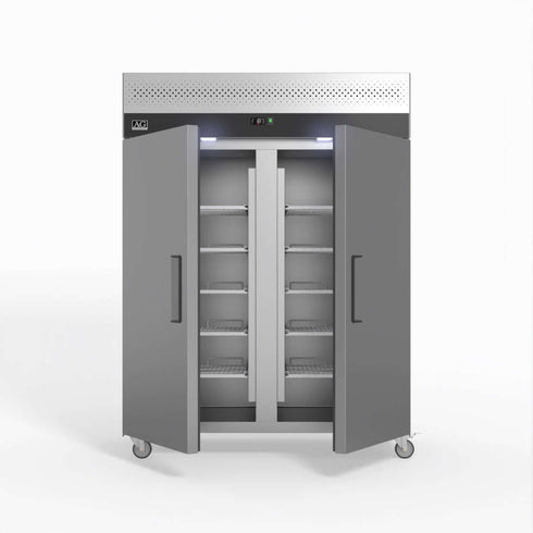 AG 1300 Litre Upright Double Door Stainless Steel Door Fridge - GNX1400TN