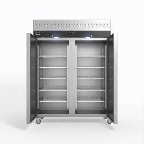 AG 1300 Litre Upright Double Door Stainless Steel Door Fridge - GNX1400TN