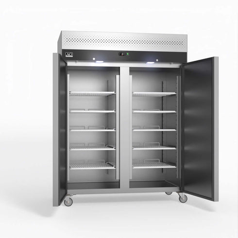 AG 1300 Litre Upright Double Door Stainless Steel Door Fridge - GNX1400TN
