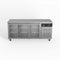 AG Three Door Commercial Glass Door Worktop / Under Bench Display Fridge 700mm Depth - GNX3100TNG