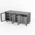 AG Three Door Commercial Glass Door Worktop / Under Bench Display Fridge 700mm Depth - GNX3100TNG