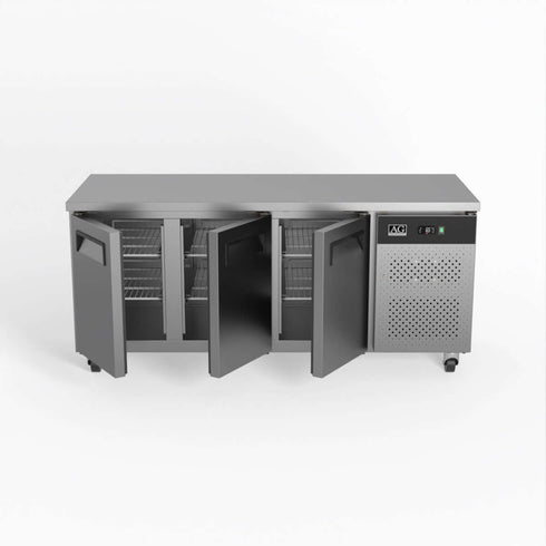 AG Three Door Commercial Worktop / Under Bench Fridge 700mm Depth - GNX3100TN