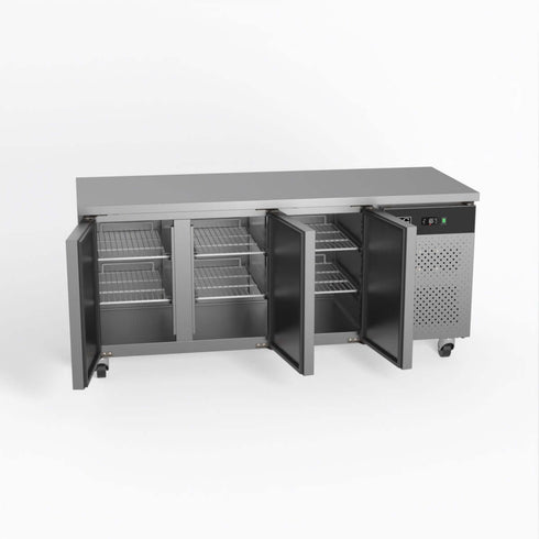 AG Three Door Commercial Worktop / Under Bench Fridge 700mm Depth - GNX3100TN