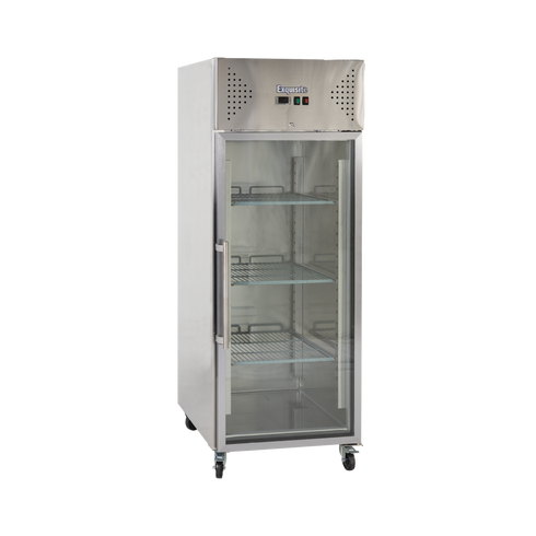 Exquisite One Door Stainless Steel Upright Chiller Glass Door - GSC650G