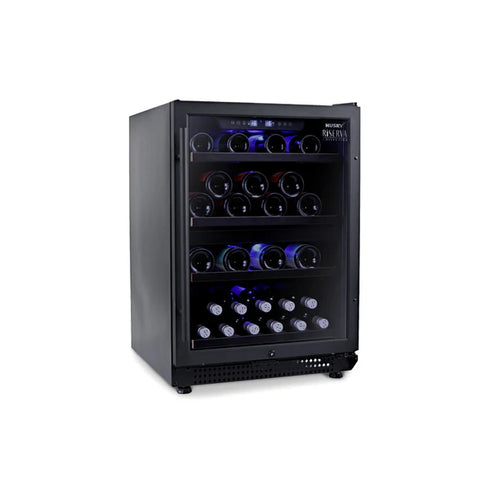 Husky Riserva 154L Dual Zone Wine Fridge in Black - HUSWS54DMBZY
