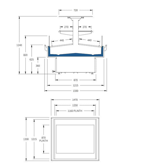 Hussmann Self-Contained Island JM12-2