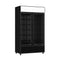 Thermaster Two Glass Door Black Upright Drink Fridge Large - LG-1000BP