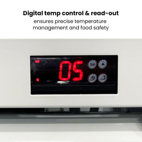 Thermaster Large Single Glass Door Upright Drink Fridge - LG-540P