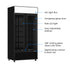 Thermaster Double Glass Door Colourbond Upright Drink Fridge LG-580BP