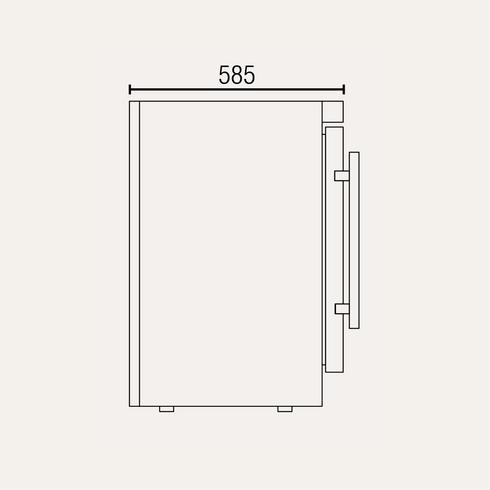 Exquisite One Solid Door Underbench Storage Refrigerators - MC210H