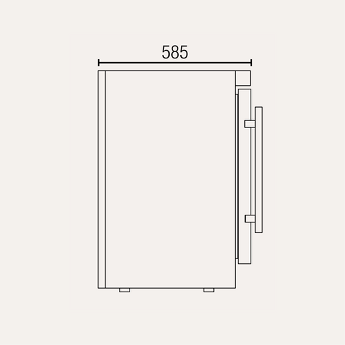 Exquisite One Glass Door Underbench Storage Freezers - MF210G